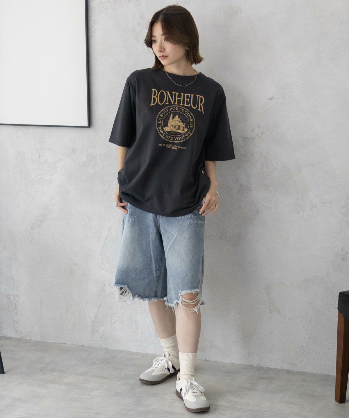 T-GRAPHICS カフェテイストプリントTシャツ レディース ネコポス 対応商品