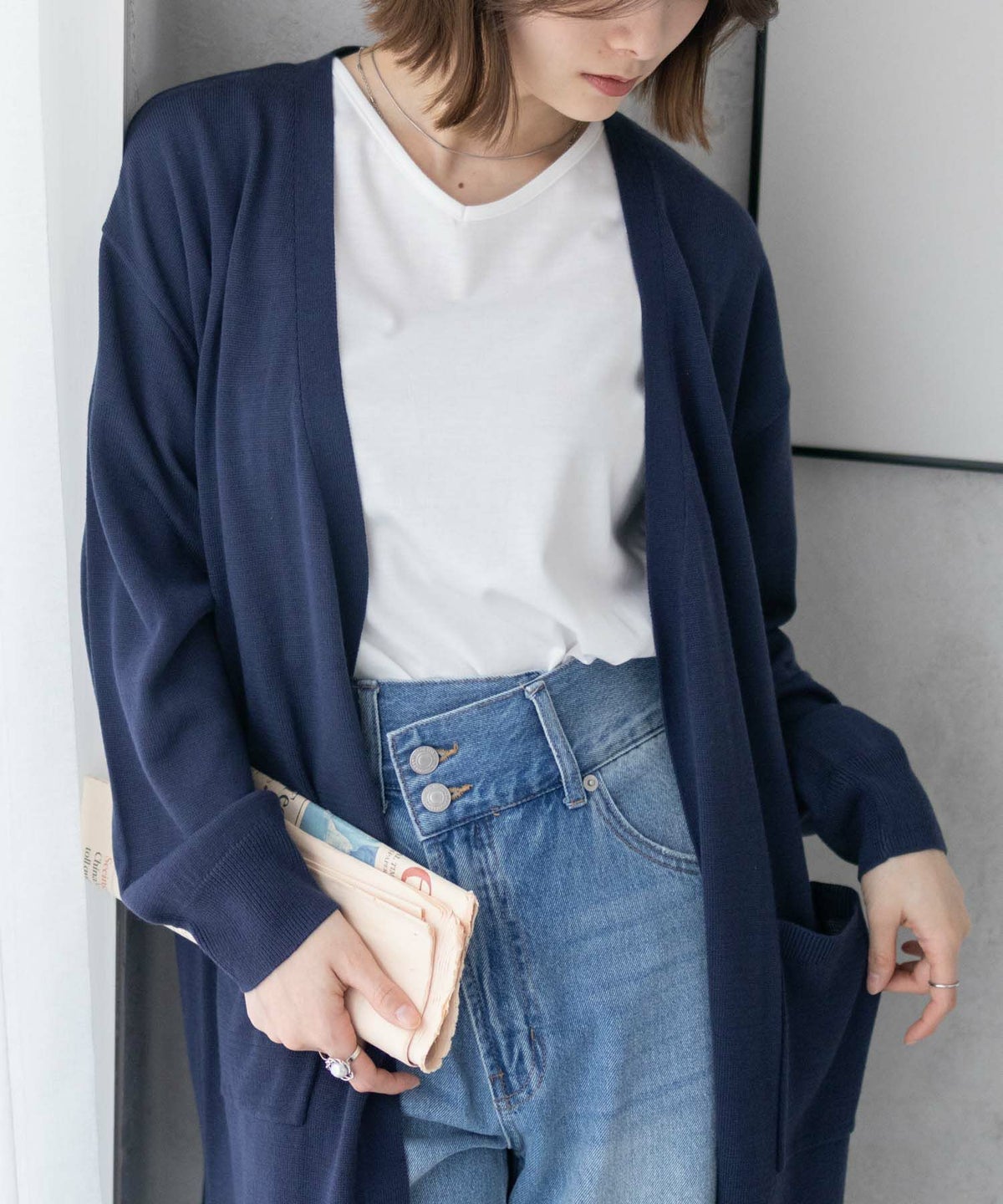 nAvy ニットトッパーカーディガンアンサンブル レディース