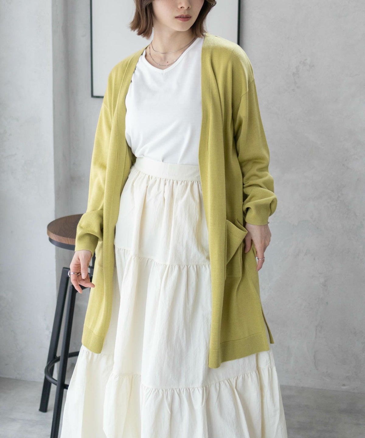 nAvy ニットトッパーカーディガンアンサンブル レディース