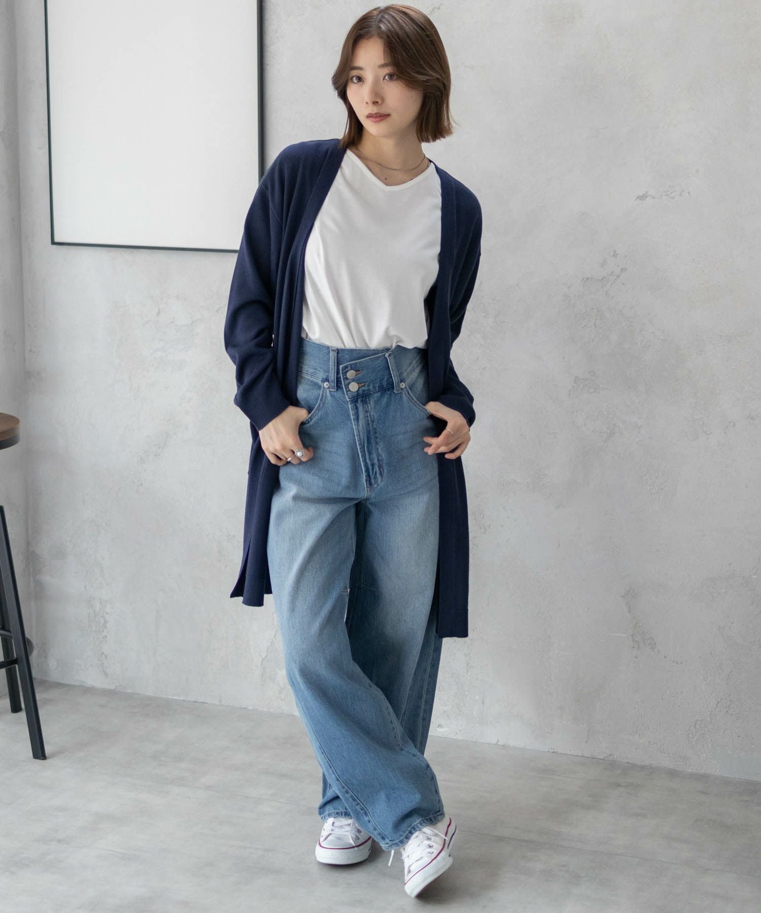 nAvy ニットトッパーカーディガンアンサンブル レディース