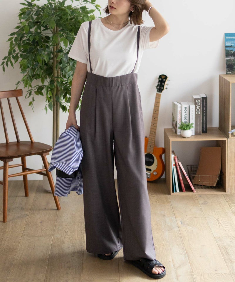 nAvy  杢麻ライクサロペットアンサンブル レディース商品画像-1