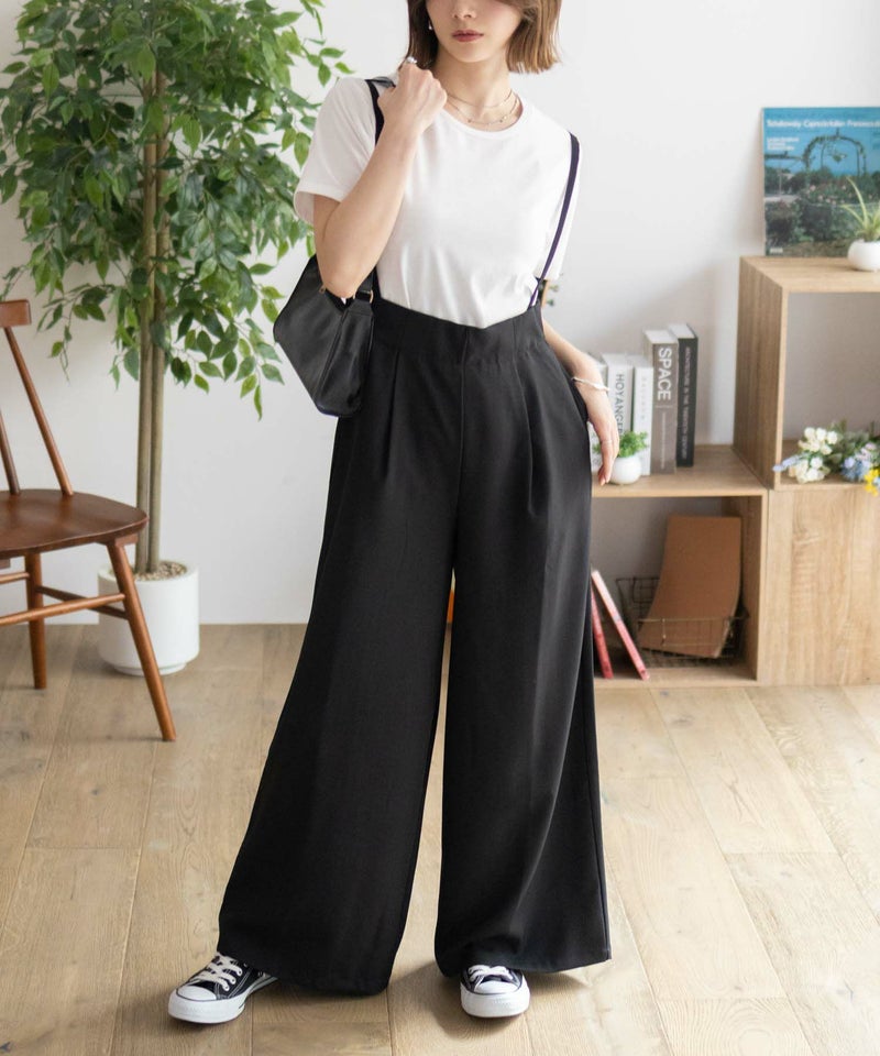 nAvy 杢麻ライクサロペットアンサンブル レディース商品画像-2