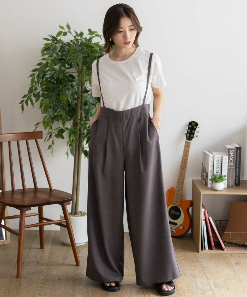 nAvy 杢麻ライクサロペットアンサンブル レディース商品画像-35