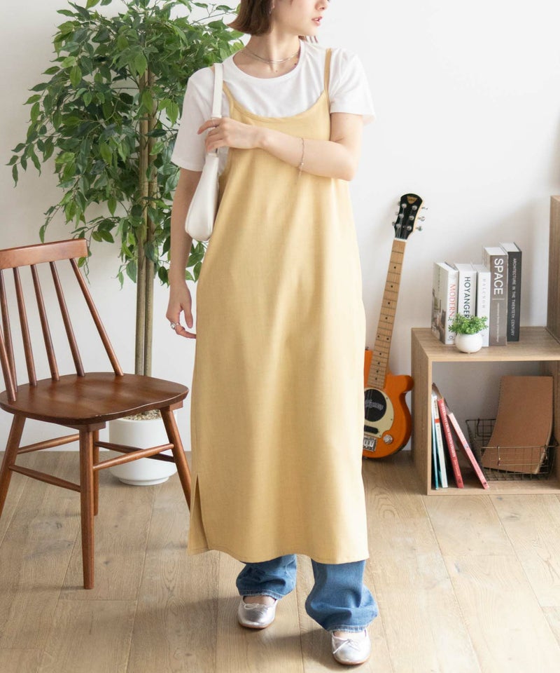 nAvy  杢麻ライクキャミワンピースアンサンブル レディース商品画像-3