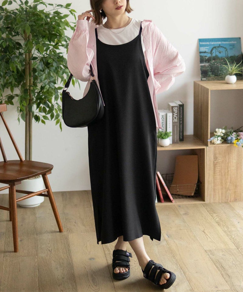 nAvy 杢麻ライクキャミワンピースアンサンブル レディース商品画像-10