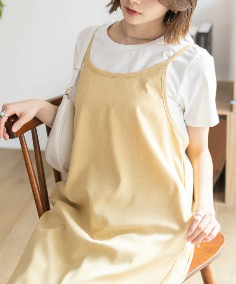 nAvy 杢麻ライクキャミワンピースアンサンブル レディース商品画像-16