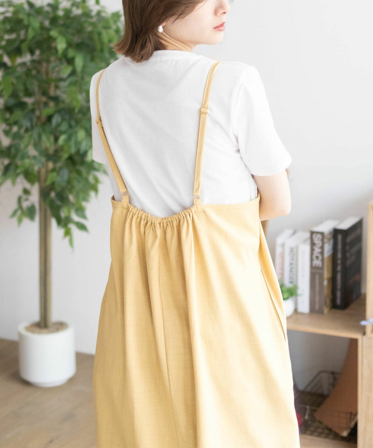 nAvy 杢麻ライクキャミワンピースアンサンブル レディース