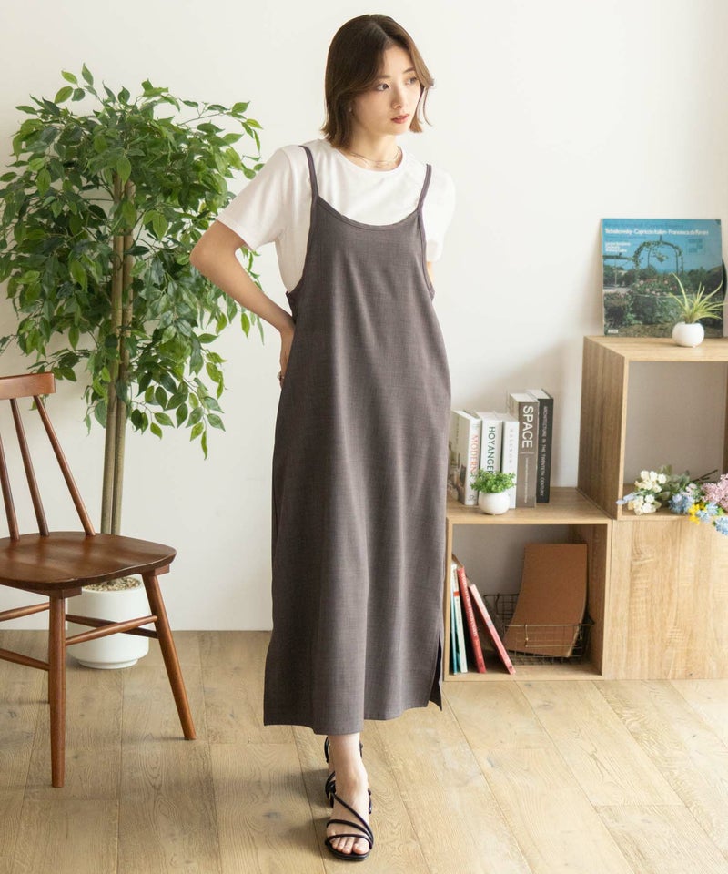 nAvy 杢麻ライクキャミワンピースアンサンブル レディース商品画像-32