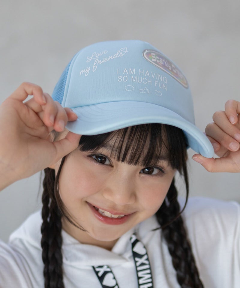 RICH MIX  ロゴPV加工メッシュキャップ キッズ商品画像-9