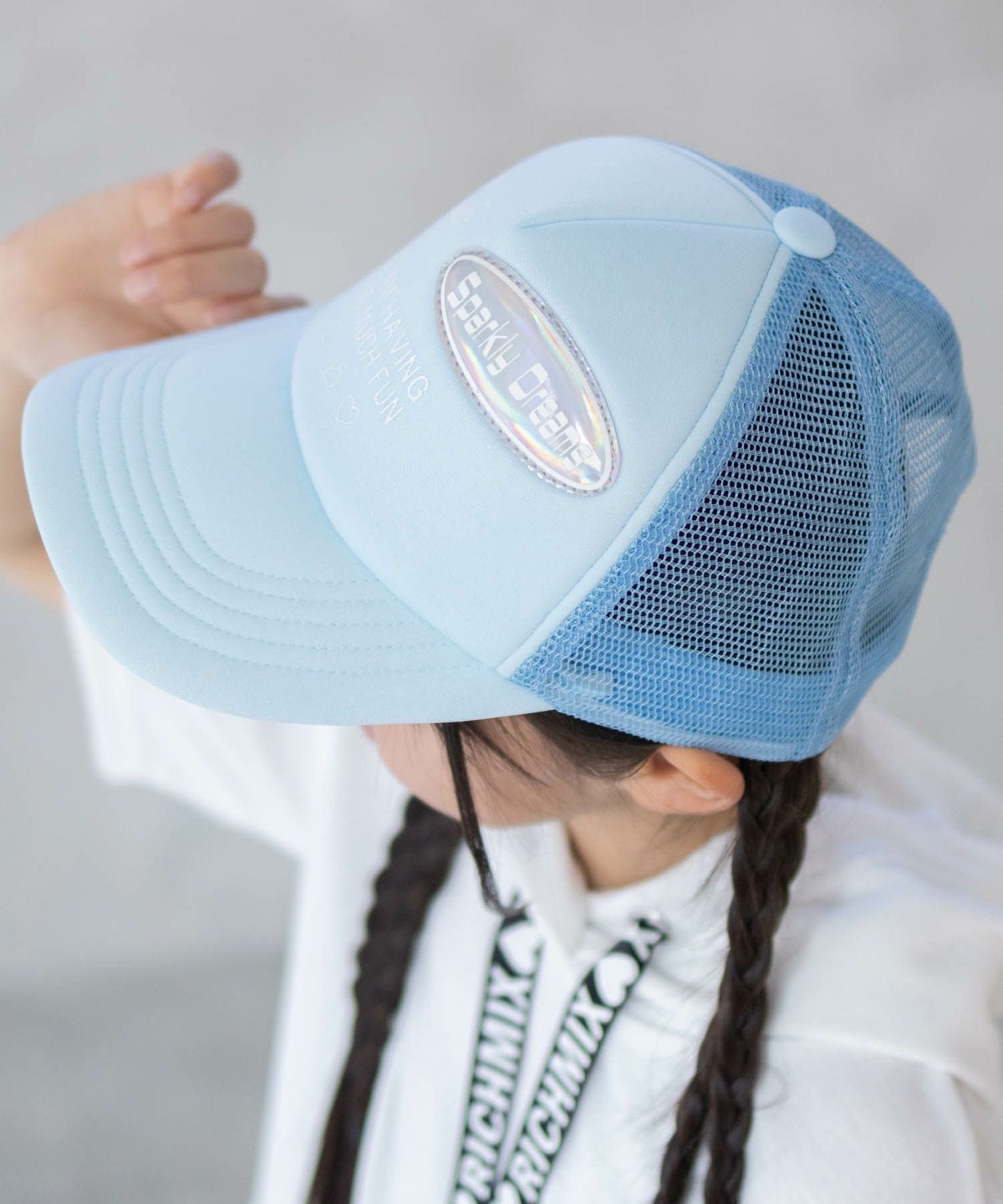 RICH MIX ロゴPV加工メッシュキャップ キッズ