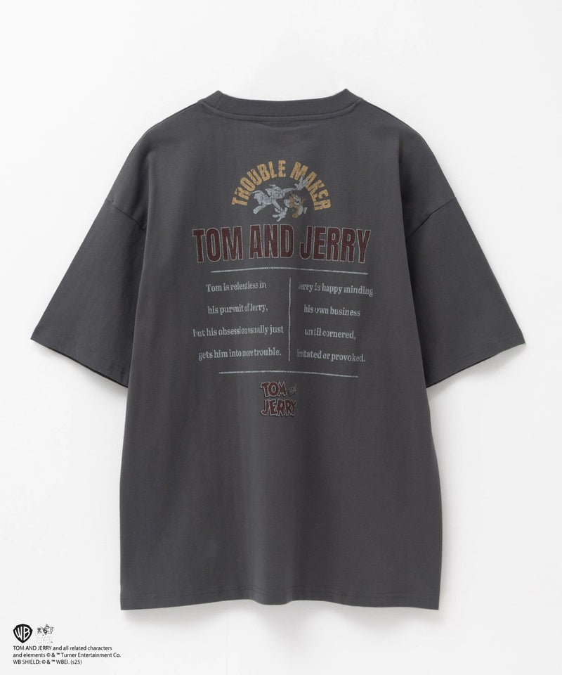 Tom and Jerry ピグメントライクTシャツ メンズ メール便 対応商品商品画像-6
