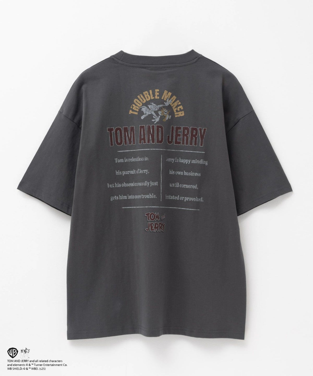 Tom and Jerry ピグメントライクTシャツ メンズ ネコポス 対応商品