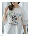Disney ミッキーマウス / ロックプリントTシャツ メンズ メール便 対応商品商品サムネイル-3