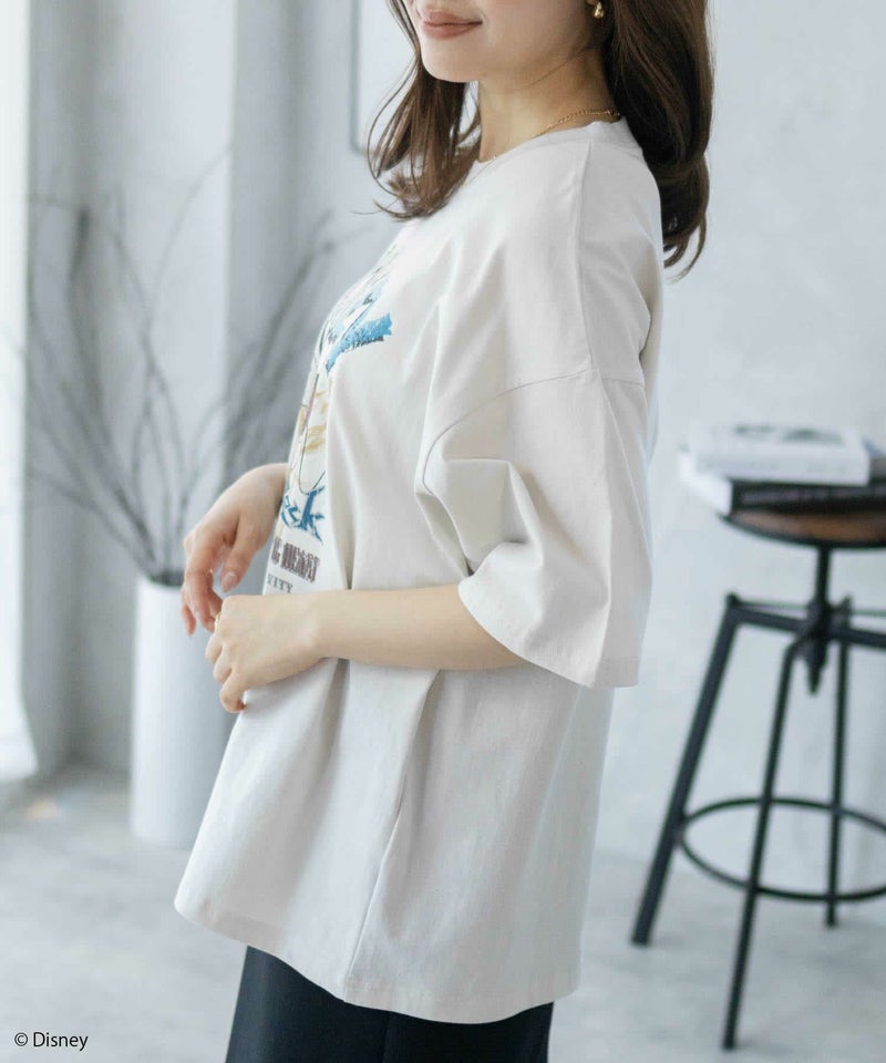 Disney ミッキーマウス / ロックプリントTシャツ メンズ メール便 対応商品商品画像-9