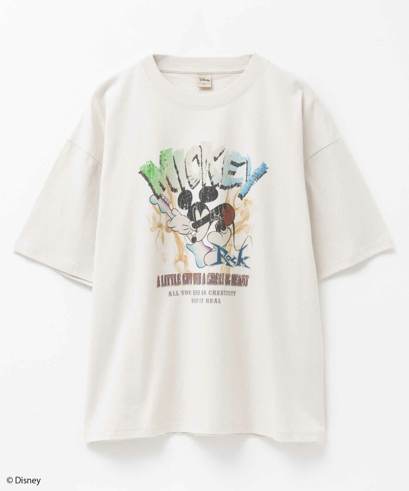 Disney ミッキーマウス / ロックプリントTシャツ メンズ メール便 対応商品商品画像-17