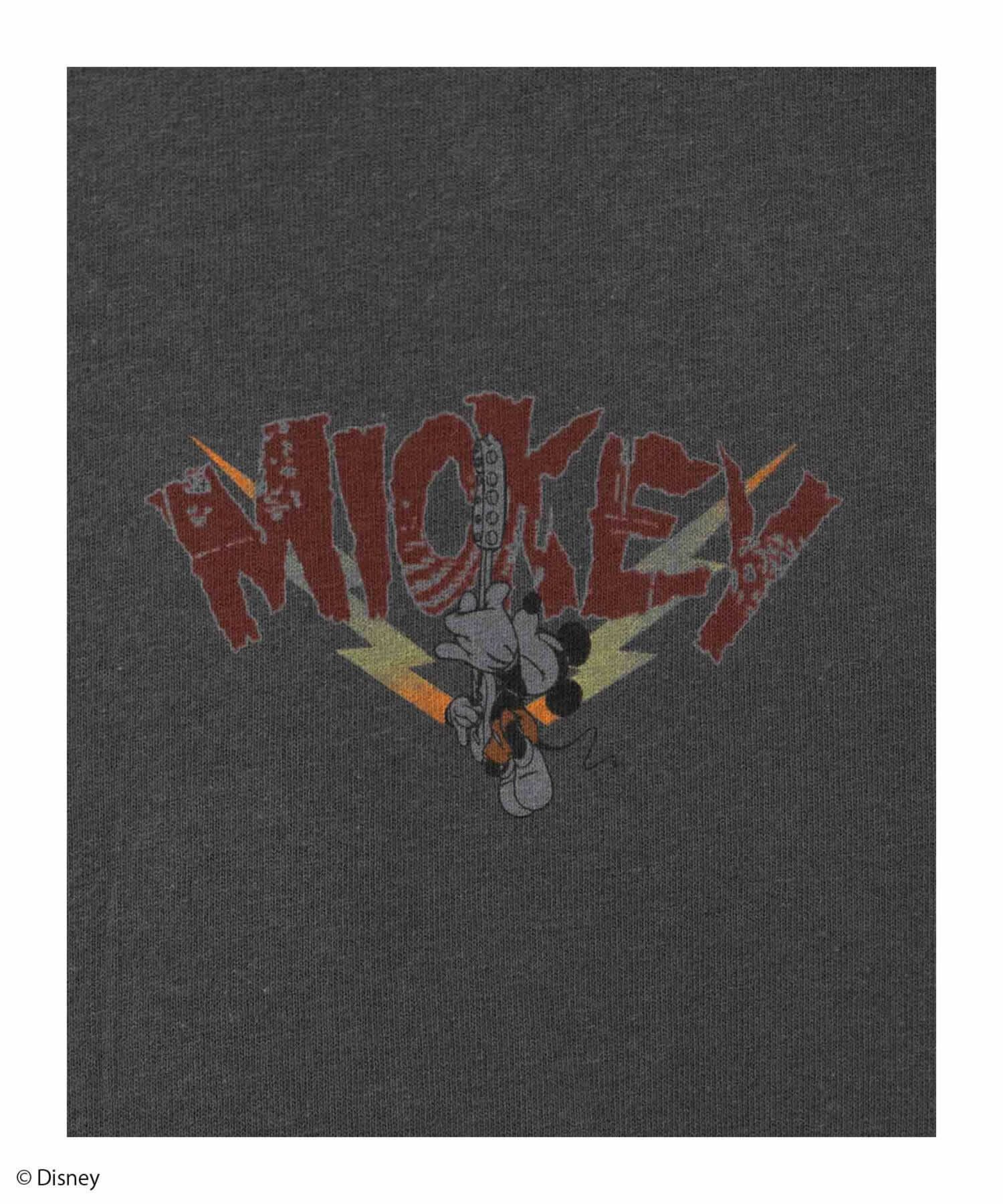 Disney ミッキーマウス / ロックプリントTシャツ メンズ