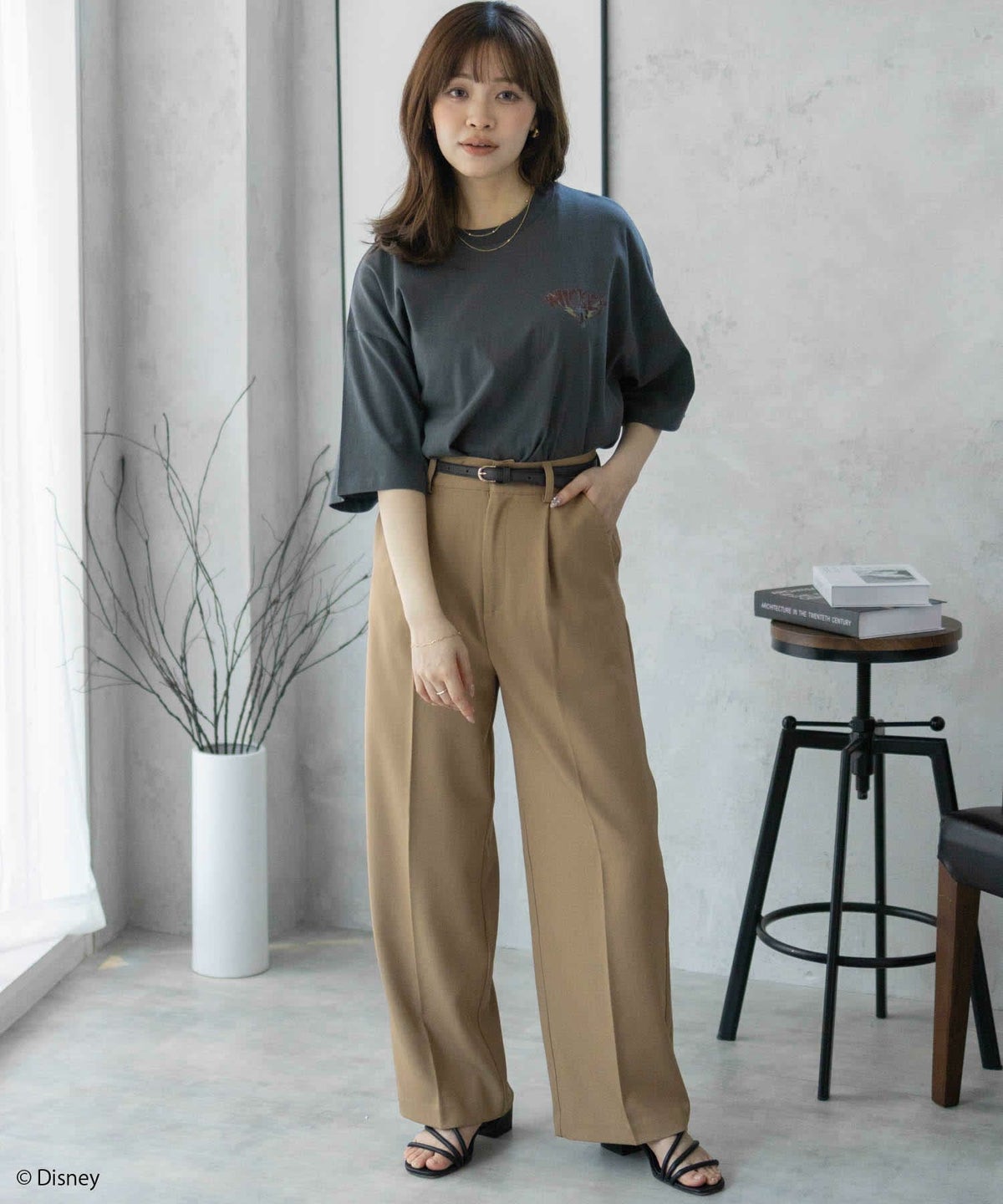 Disney ミッキーマウス / ロックプリントTシャツ メンズ ネコポス 対応商品