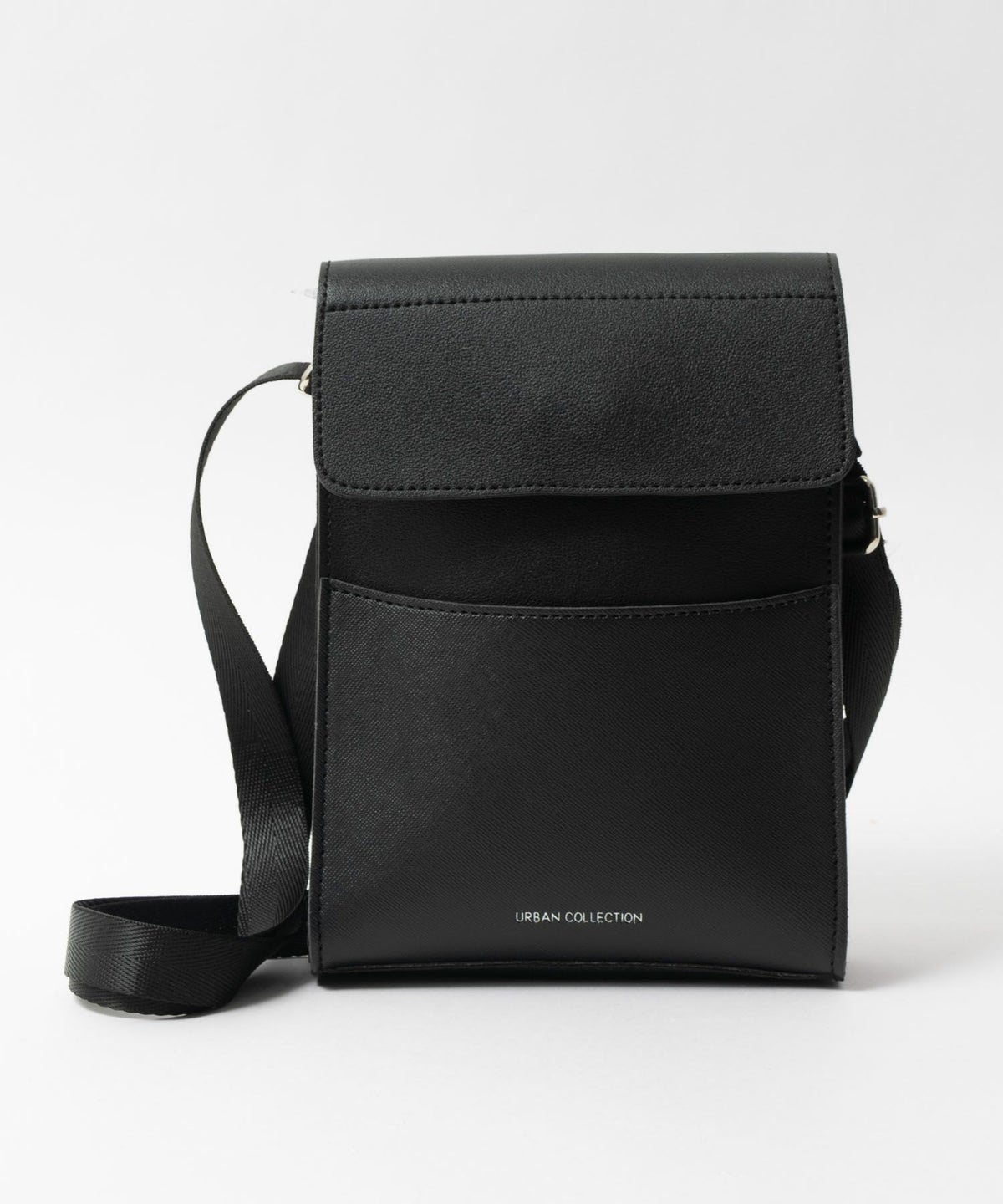 URBAN COLLECTION ボックス型フラップショルダーバッグ