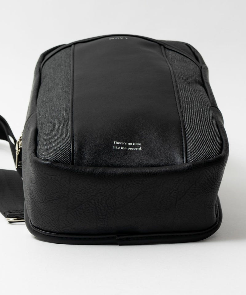 NAVY ポリデニム・合皮切替ボディバッグ商品画像-5