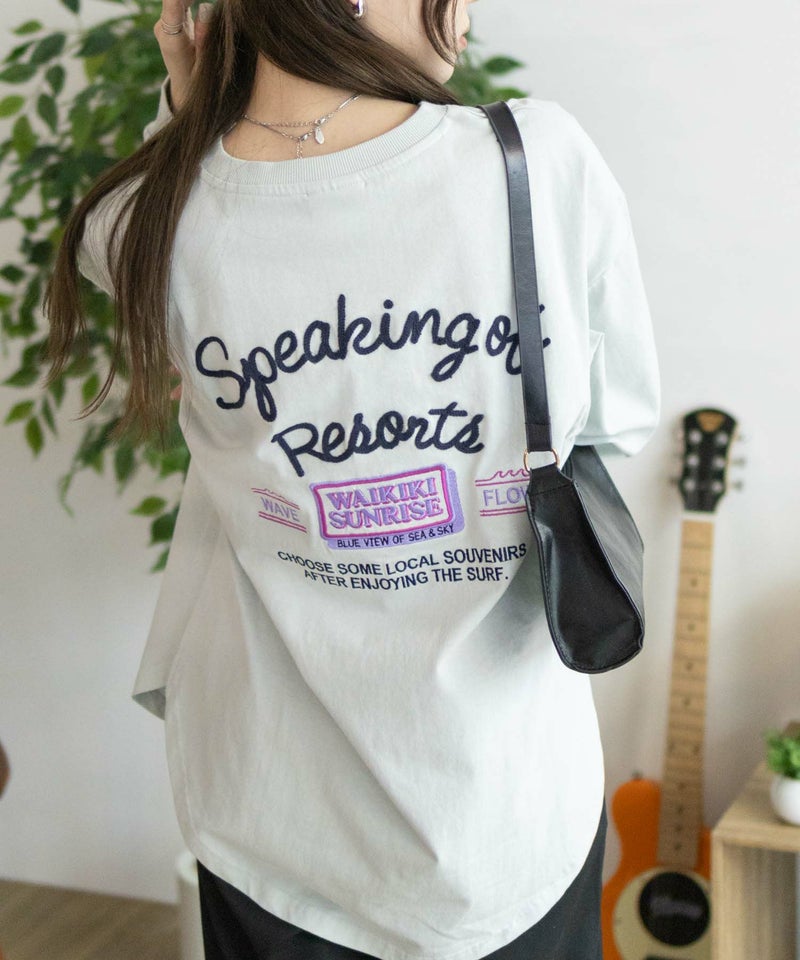 UNDERWRAPS 刺繍ラウンド長袖Tシャツ レディース メール便 対応商品商品画像-2