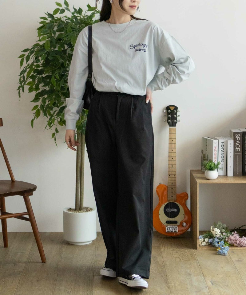 UNDERWRAPS  刺繍ラウンド長袖Tシャツ レディース メール便 対応商品商品画像-16