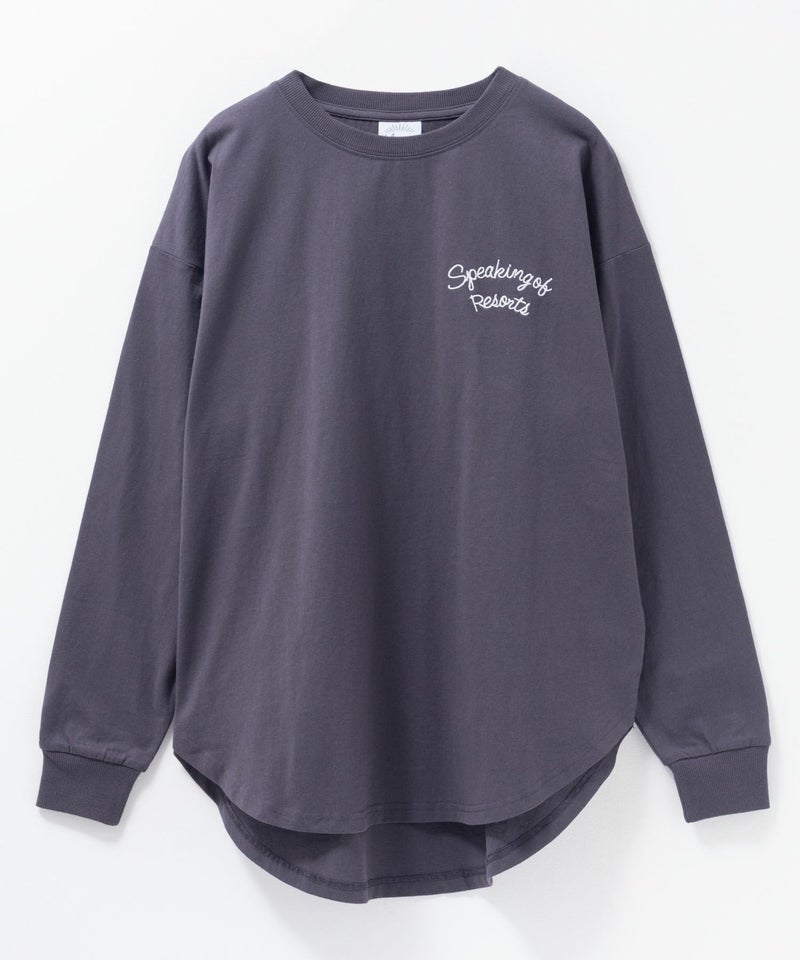 UNDERWRAPS 刺繍ラウンド長袖Tシャツ レディース メール便 対応商品商品画像-17