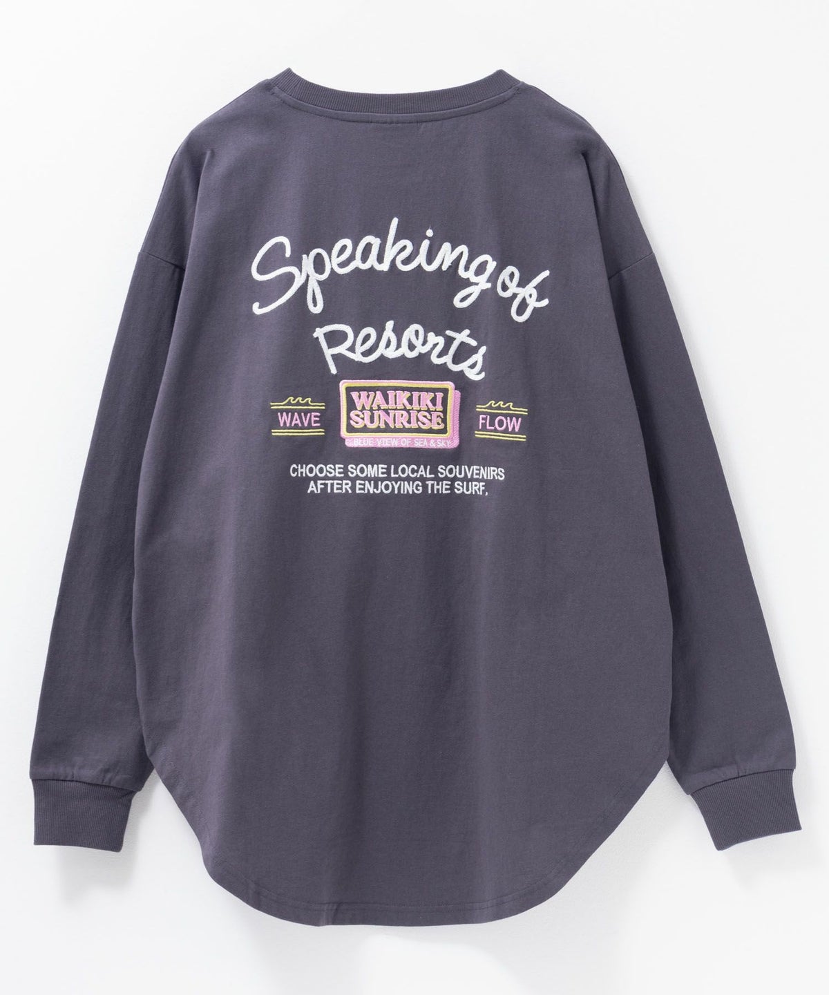 UNDERWRAPS 刺繍ラウンド長袖Tシャツ レディース ネコポス 対応商品