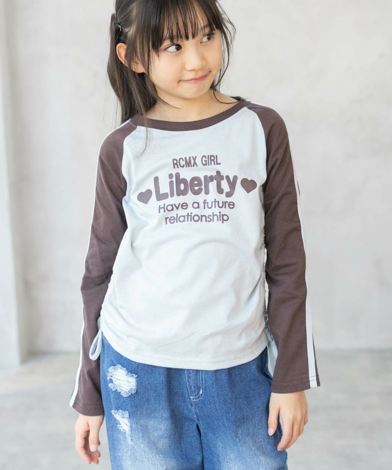 RICH MIX レースアップ長袖Tシャツ キッズ メール便 対応商品商品画像-2