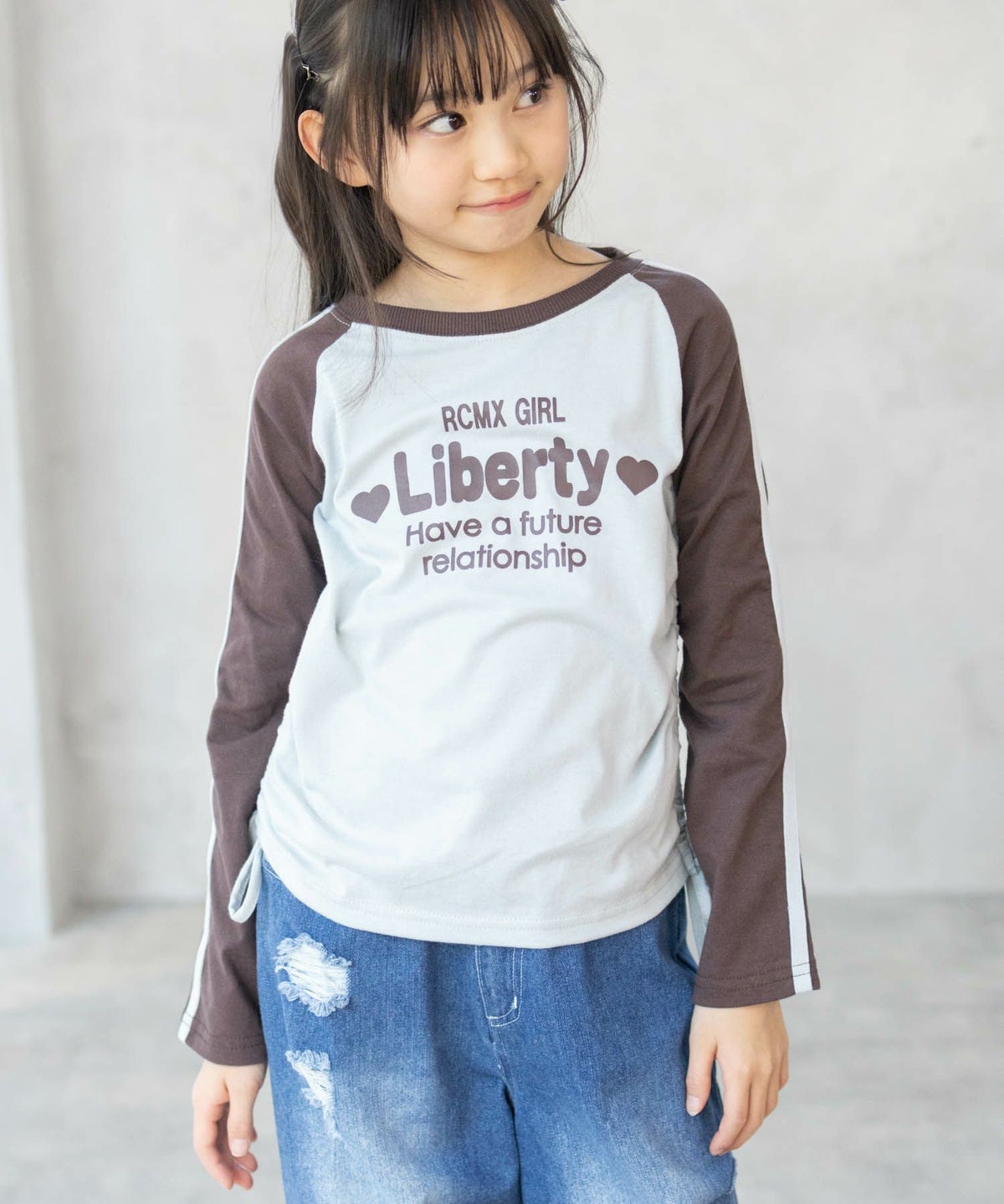 RICH MIX レースアップ長袖Tシャツ キッズ ネコポス 対応商品