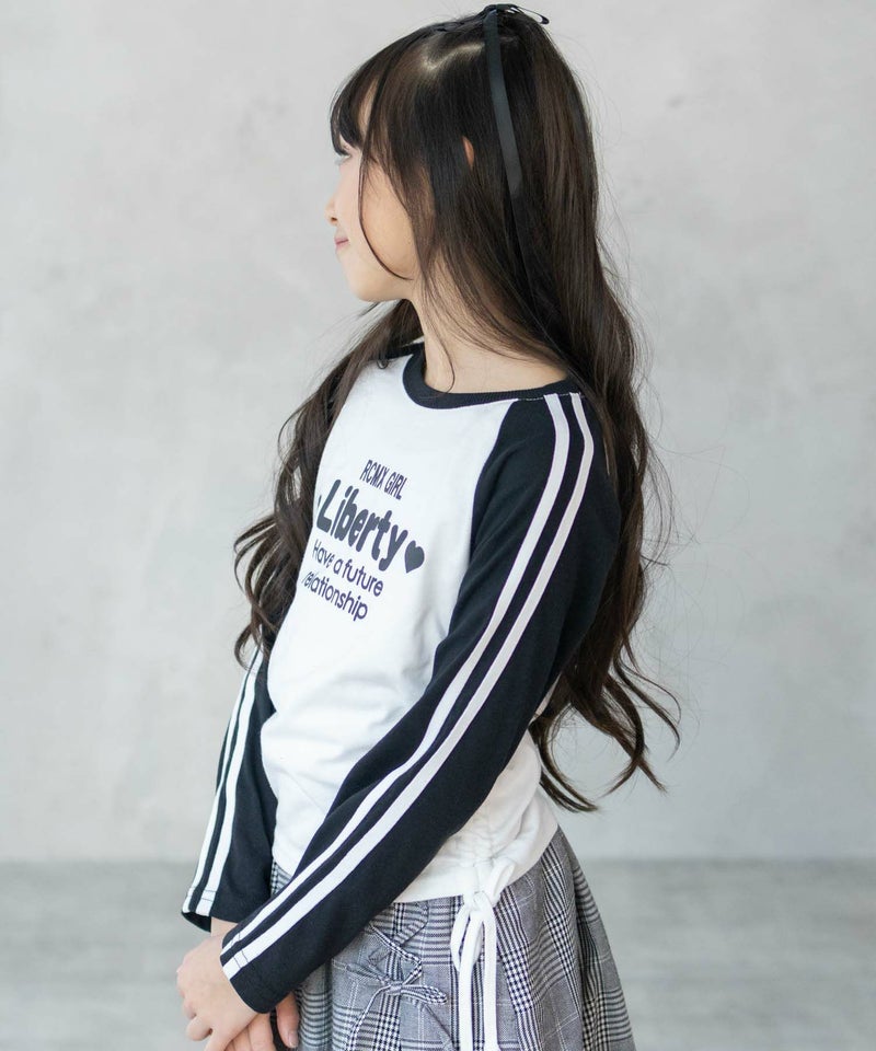 RICH MIX  レースアップ長袖Tシャツ キッズ メール便 対応商品商品画像-8