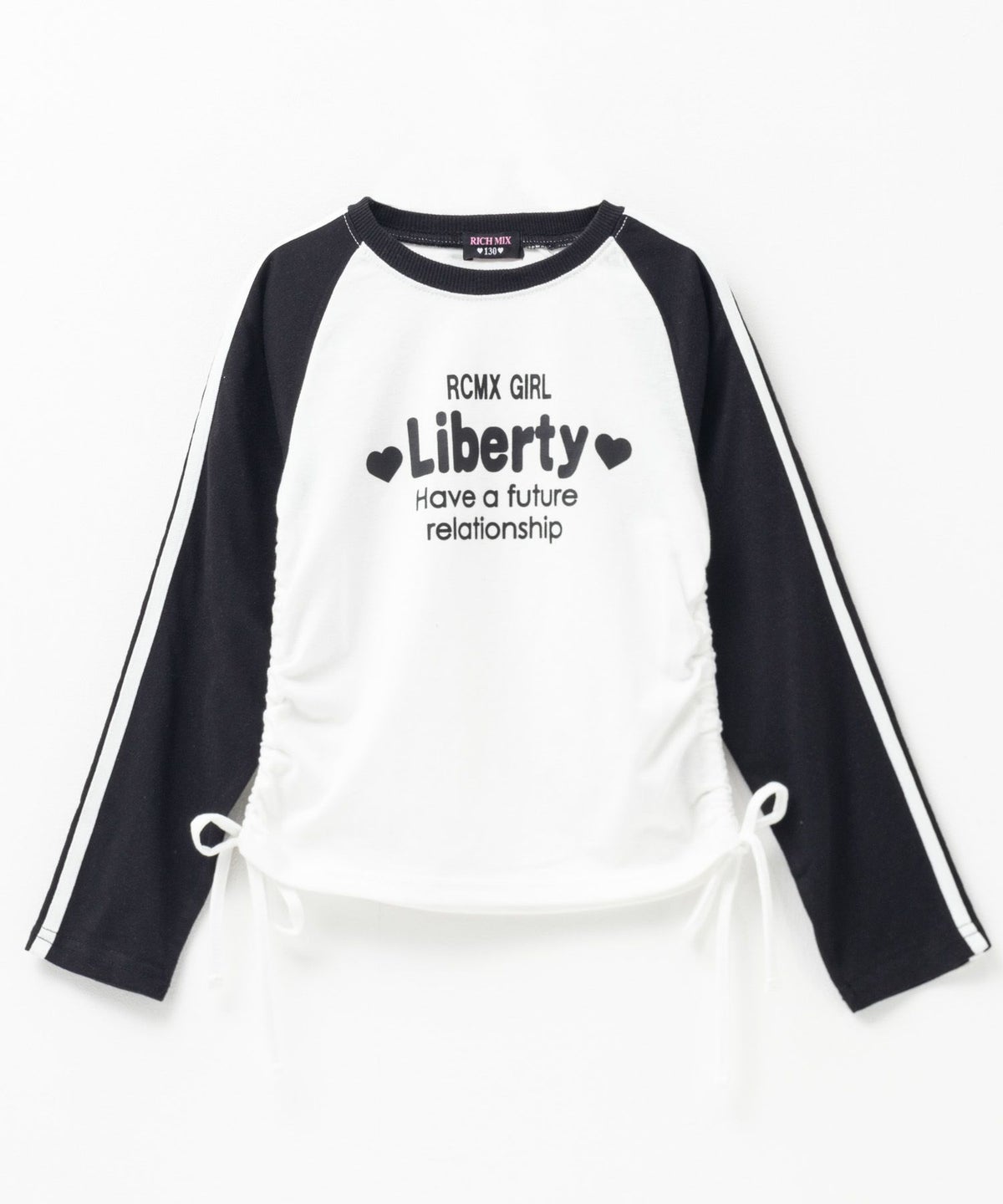 RICH MIX レースアップ長袖Tシャツ キッズ ネコポス 対応商品