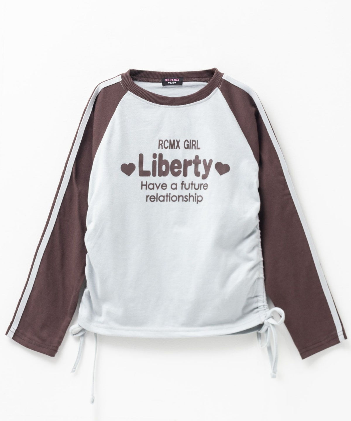 RICH MIX レースアップ長袖Tシャツ キッズ ネコポス 対応商品