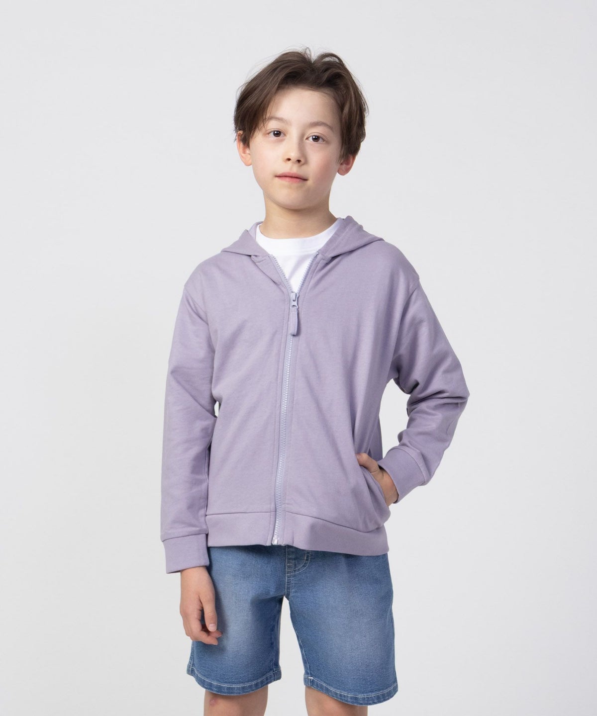 NAVY フルジップパーカー キッズ