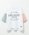 NAVY ルーズシルエット西海岸系配色Tシャツ キッズ ネコポス 対応商品