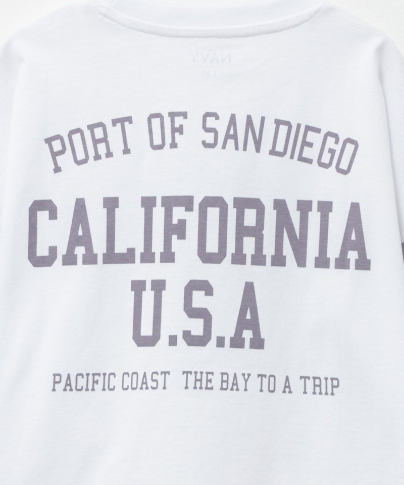 NAVY ルーズシルエット西海岸系配色Tシャツ キッズ メール便 対応商品商品画像-8