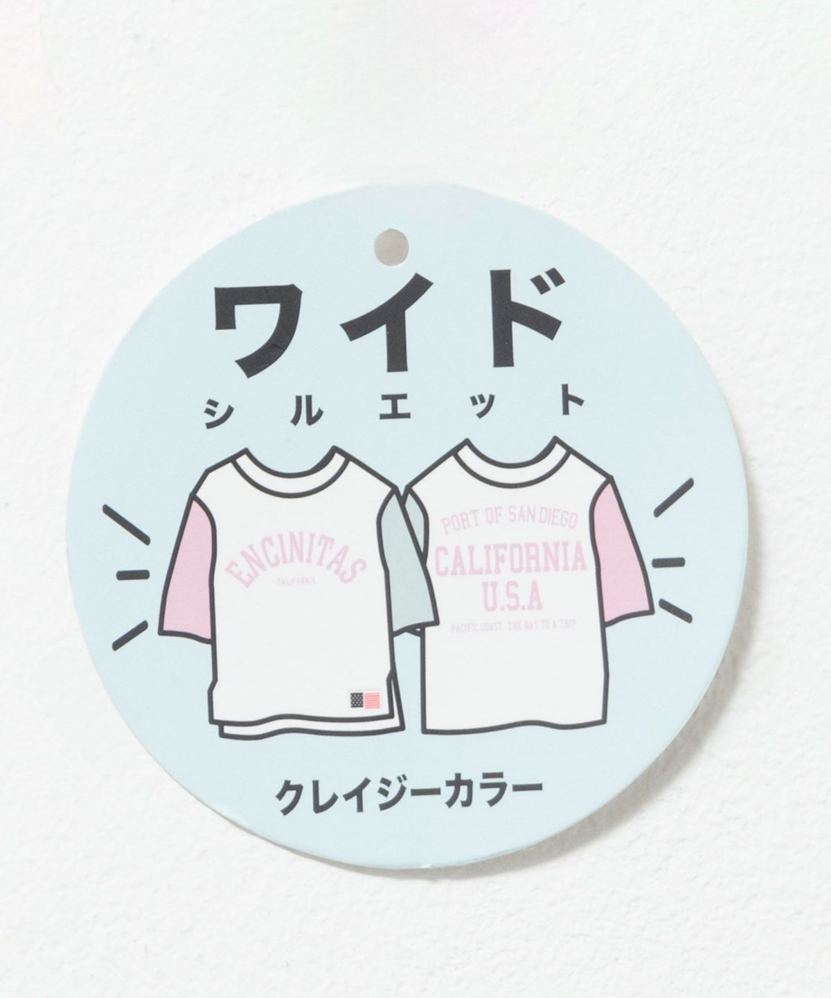 NAVY ルーズシルエット西海岸系配色Tシャツ キッズ ネコポス 対応商品