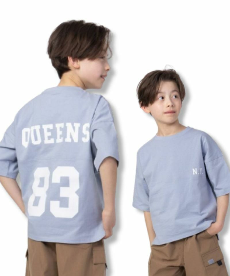 NAVY ルーズシルエットストリート切替Tシャツ キッズ メール便 対応商品商品画像-1