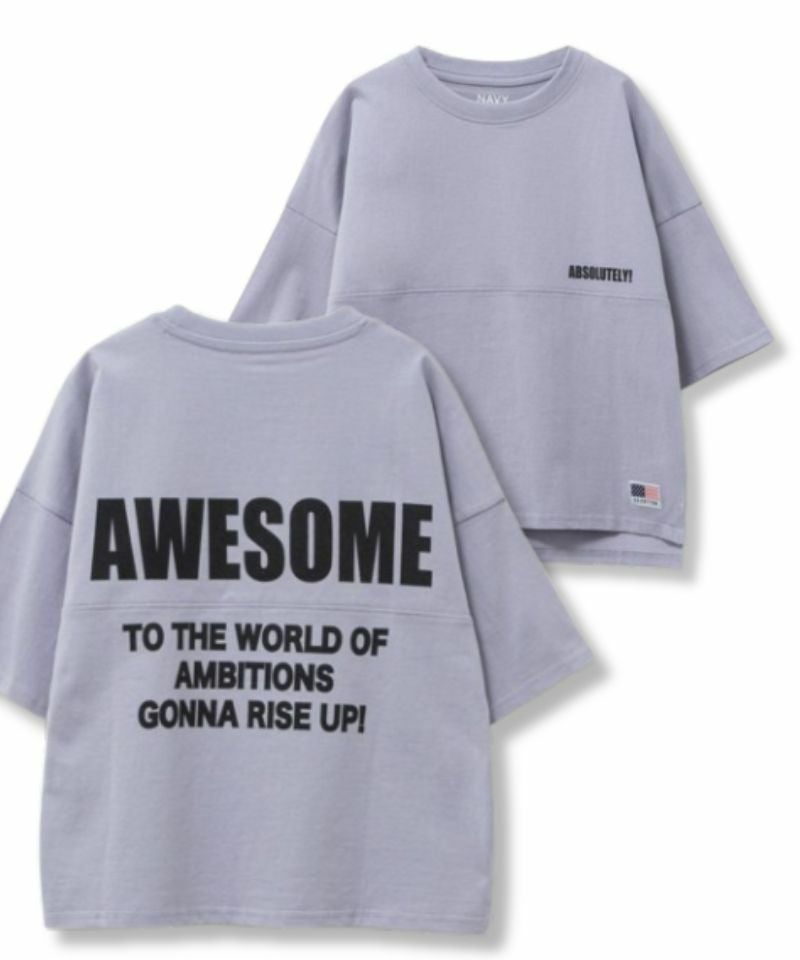 NAVY  ルーズシルエットストリート切替Tシャツ キッズ メール便 対応商品商品画像-3