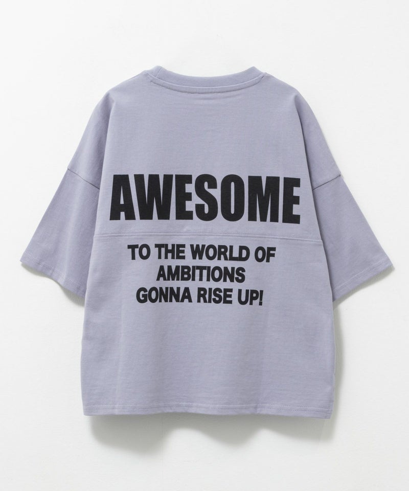 NAVY  ルーズシルエットストリート切替Tシャツ キッズ メール便 対応商品商品画像-8