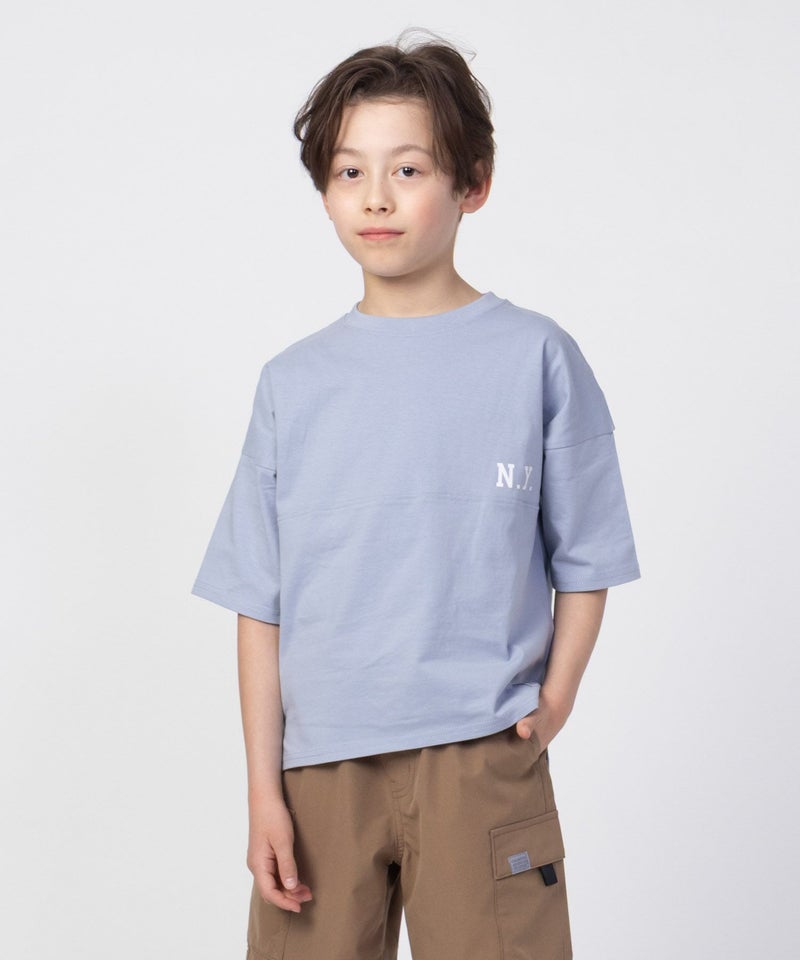 NAVY ルーズシルエットストリート切替Tシャツ キッズ メール便 対応商品商品画像-23