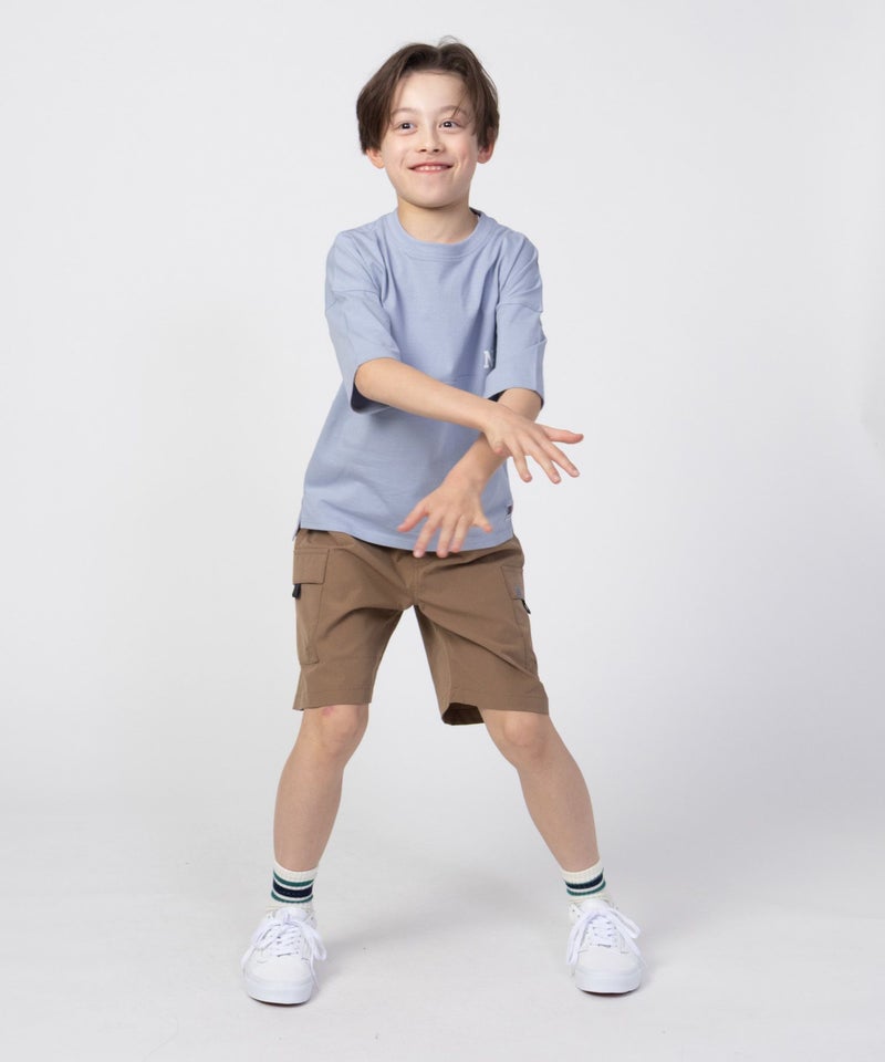 NAVY  ルーズシルエットストリート切替Tシャツ キッズ メール便 対応商品商品画像-29