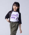 NAVY ルーズシルエット五分袖ラグランTシャツ キッズ メール便 対応商品商品サムネイル-11