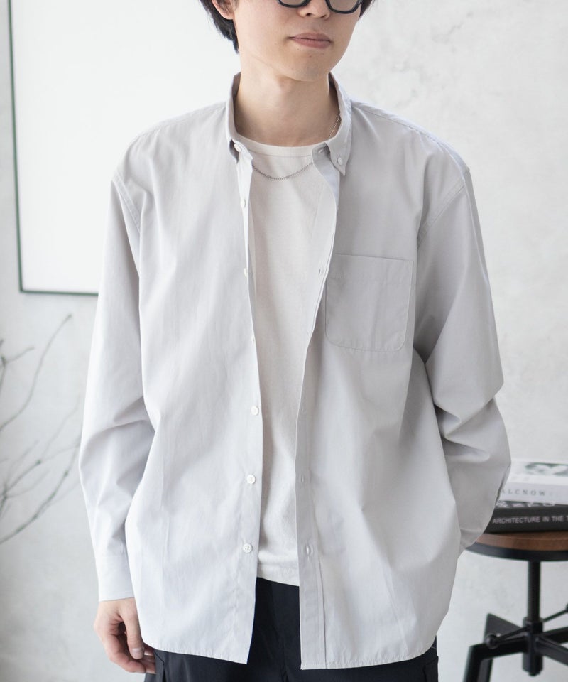 NAVY  ブロードボタンダウンシャツ メンズ商品画像-2