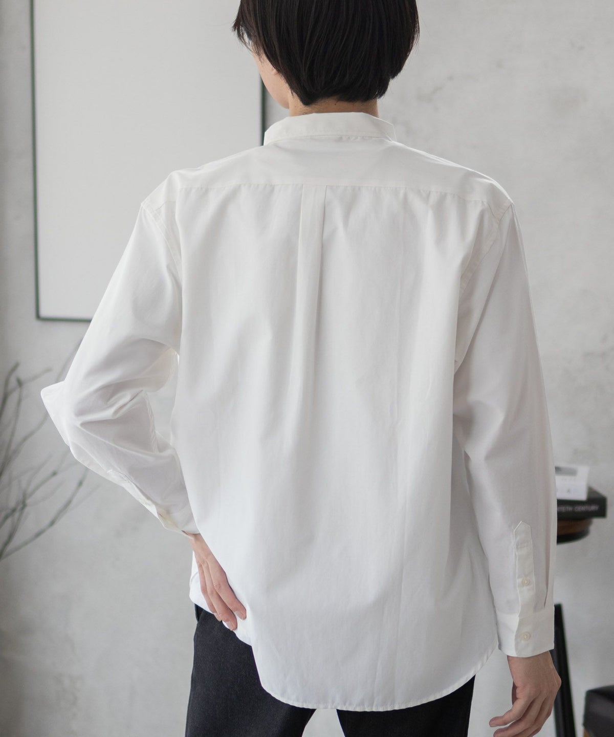 NAVY ブロードボタンダウンシャツ メンズ