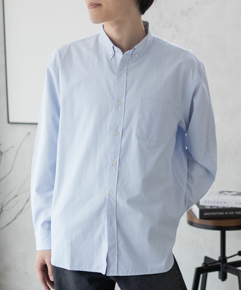 NAVY ブロードボタンダウンシャツ メンズ商品画像-17