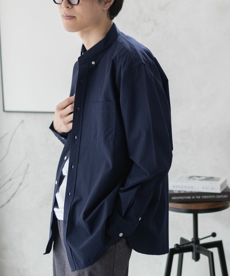 NAVY ブロードボタンダウンシャツ メンズ商品画像-24