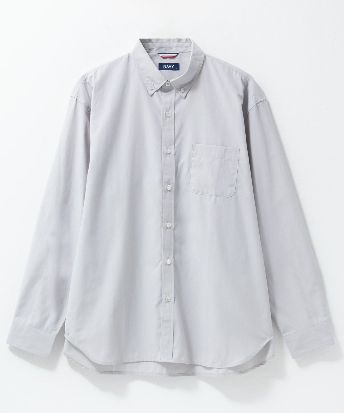 NAVY ブロードボタンダウンシャツ メンズ