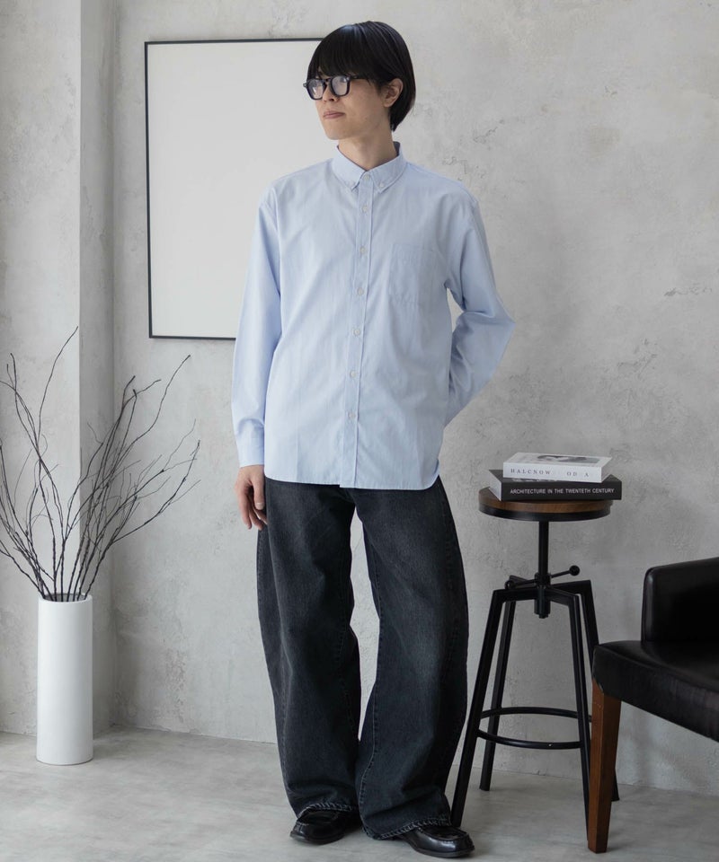 NAVY ブロードボタンダウンシャツ メンズ商品画像-38