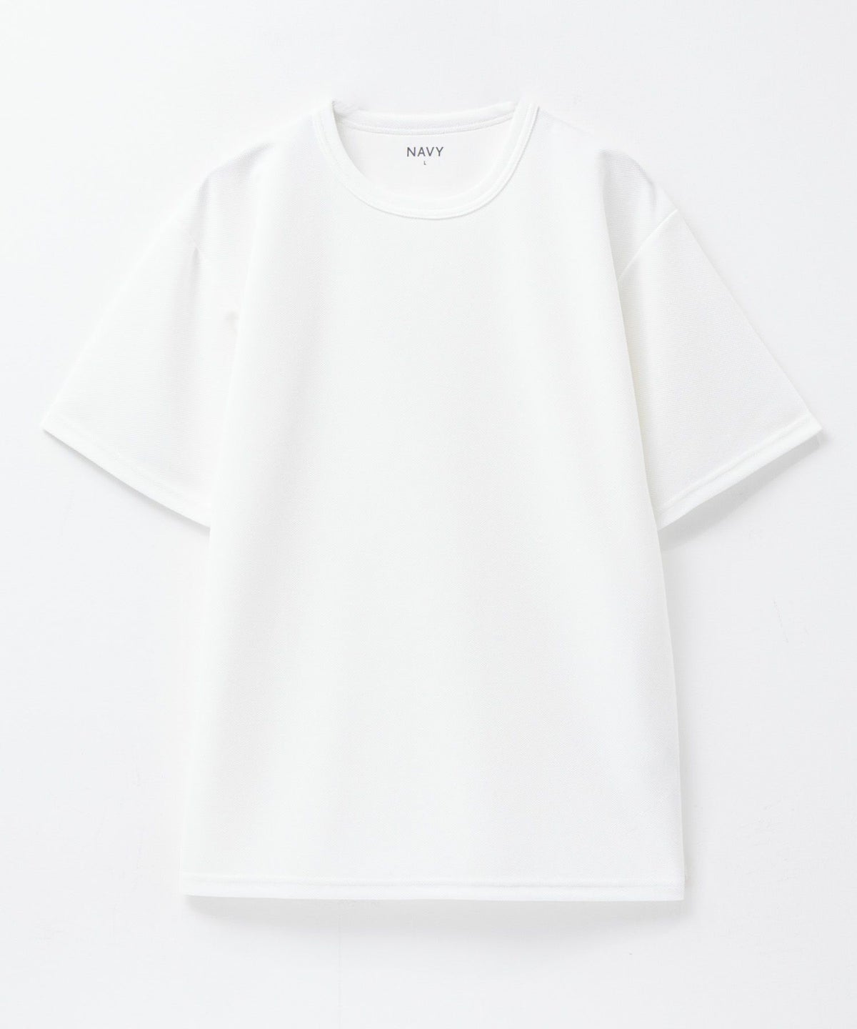 NAVY カノコクルーネックTシャツ メンズ