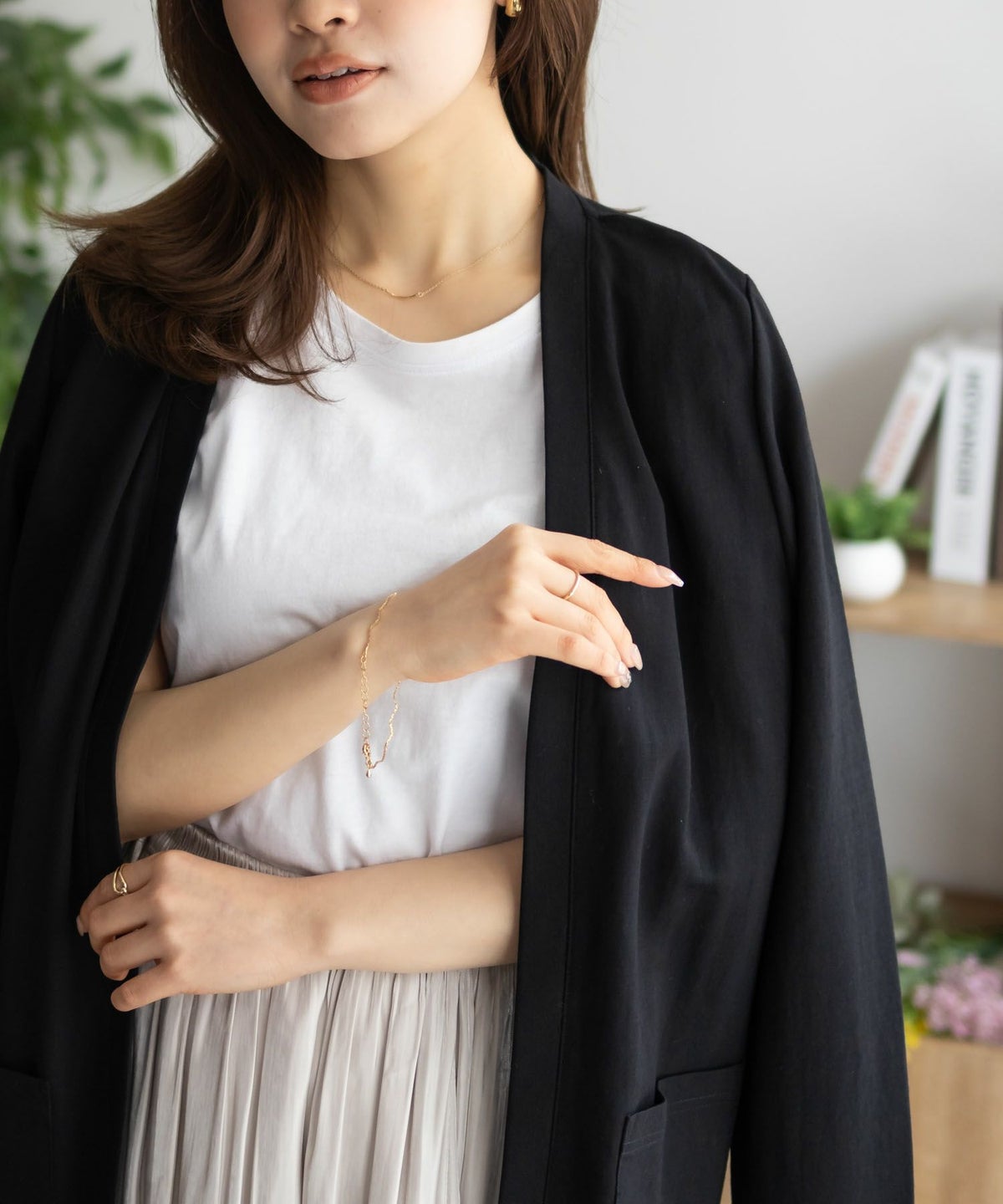 NAVY SARARI UVトッパーカーディガン レディース